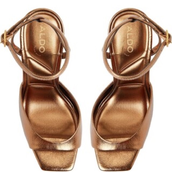 ALDO Women's Gold Sandals - Picture 5 of 11